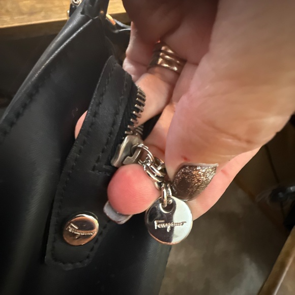 Salvatore Feragamo Black Tote w\COA - Picture 11 of 13